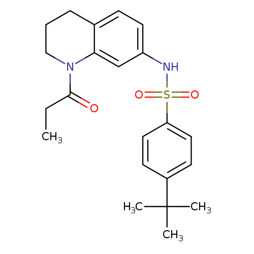 4-tert-butyl-N-(1-propanoyl-1,2,3,4-tetrahydroquinolin-7-yl)benzene-1-sulfonamide