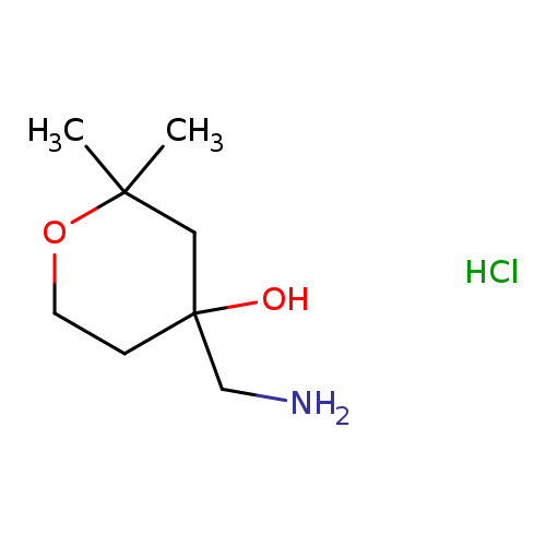 4-(aminomethyl)-2,2-dimethyloxan-4-olhydrochloride