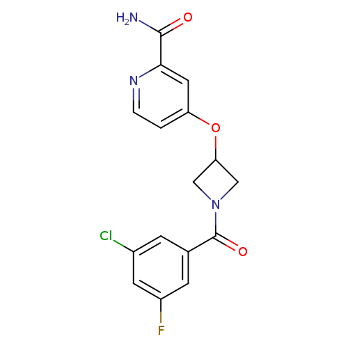 4-{[1-(3-chloro-5-fluorobenzoyl)azetidin-3-yl]oxy}pyridine-2-carboxamide