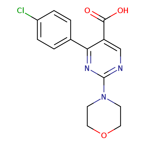 4-(4-chlorophenyl)-2-(morpholin-4-yl)pyrimidine-5-carboxylic acid
