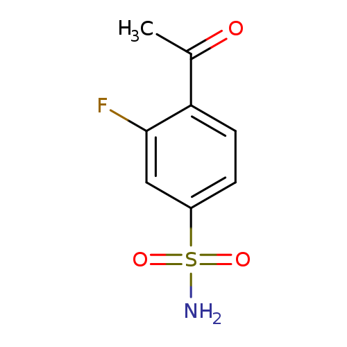 4-acetyl-3-fluorobenzene-1-sulfonamide
