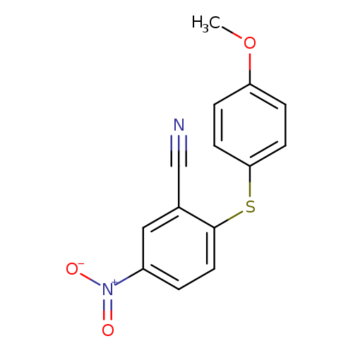 2-[(4-methoxyphenyl)sulfanyl]-5-nitrobenzonitrile