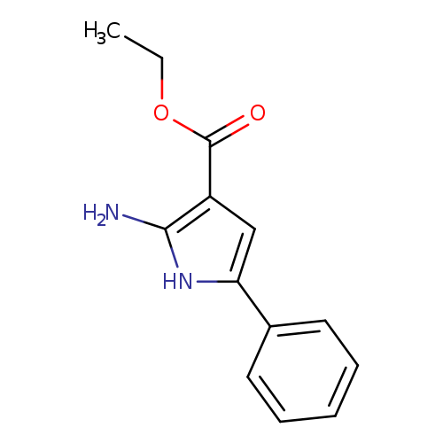 1H-Pyrrole-3-carboxylic acid, 2-amino-5-phenyl-, ethyl ester