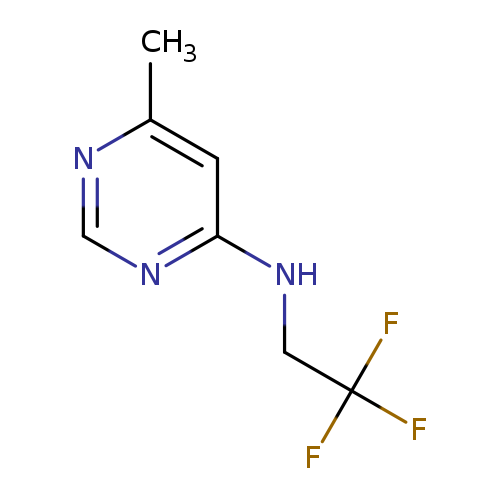 "6-methyl-N-(2,2,2-trifluoroethyl)pyrimidin-4-amine"
