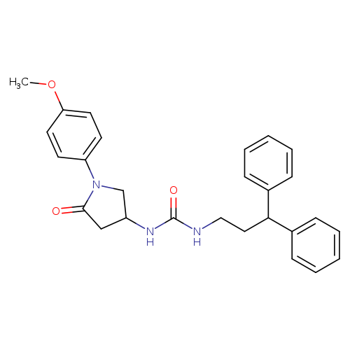 1-(3,3-diphenylpropyl)-3-[1-(4-methoxyphenyl)-5-oxopyrrolidin-3-yl]urea