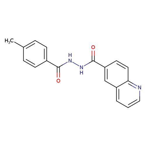4-methyl-N'-(quinoline-6-carbonyl)benzohydrazide