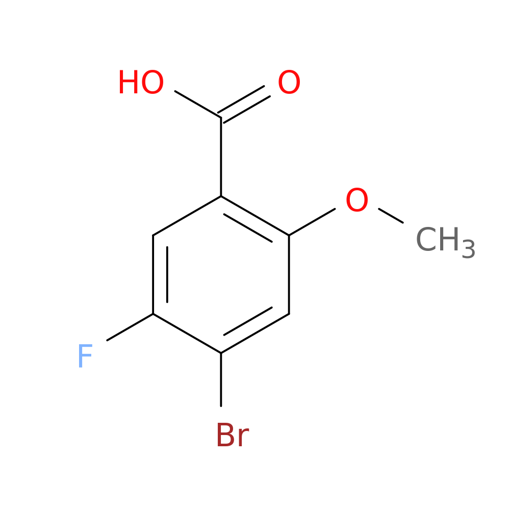 4-Bromo-5-fluoro-2-methoxybenzoic acid