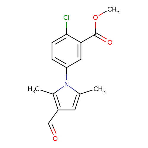methyl2-chloro-5-(3-formyl-2,5-dimethyl-1H-pyrrol-1-yl)benzoate