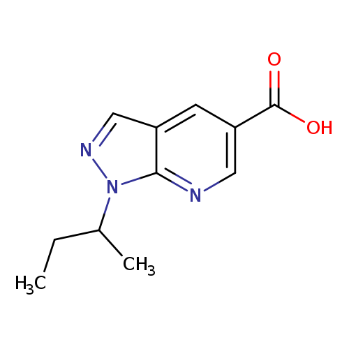 1-(butan-2-yl)-1H-pyrazolo[3,4-b]pyridine-5-carboxylic acid