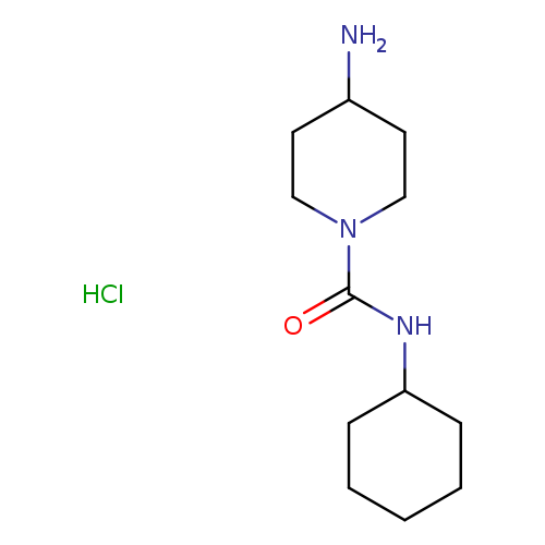 4-Amino-N-cyclohexylpiperidine-1-carboxamide hydrochloride