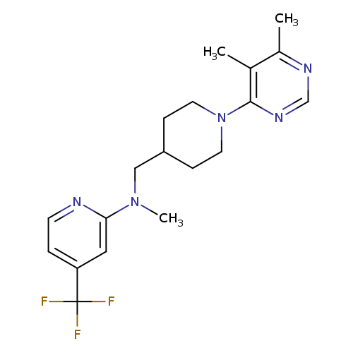 N-{[1-(5,6-dimethylpyrimidin-4-yl)piperidin-4-yl]methyl}-N-methyl-4-(trifluoromethyl)pyridin-2-amine