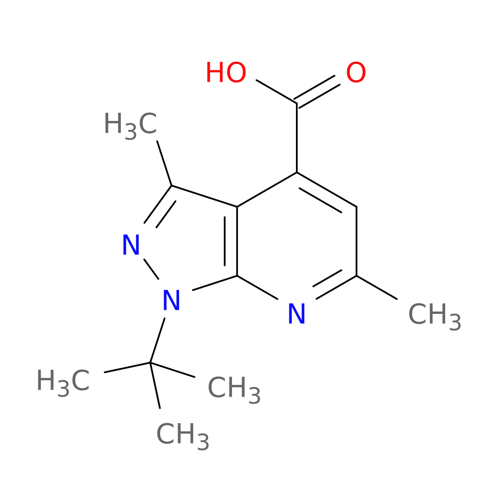 1-tert-butyl-3,6-dimethyl-1H-pyrazolo[3,4-b]pyridine-4-carboxylic acid