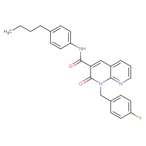N-(4-butylphenyl)-1-[(4-fluorophenyl)methyl]-2-oxo-1,2-dihydro-1,8-naphthyridine-3-carboxamide
