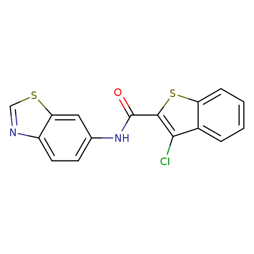 N-(1,3-benzothiazol-6-yl)-3-chloro-1-benzothiophene-2-carboxamide