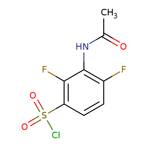 3-acetamido-2,4-difluorobenzene-1-sulfonyl chloride