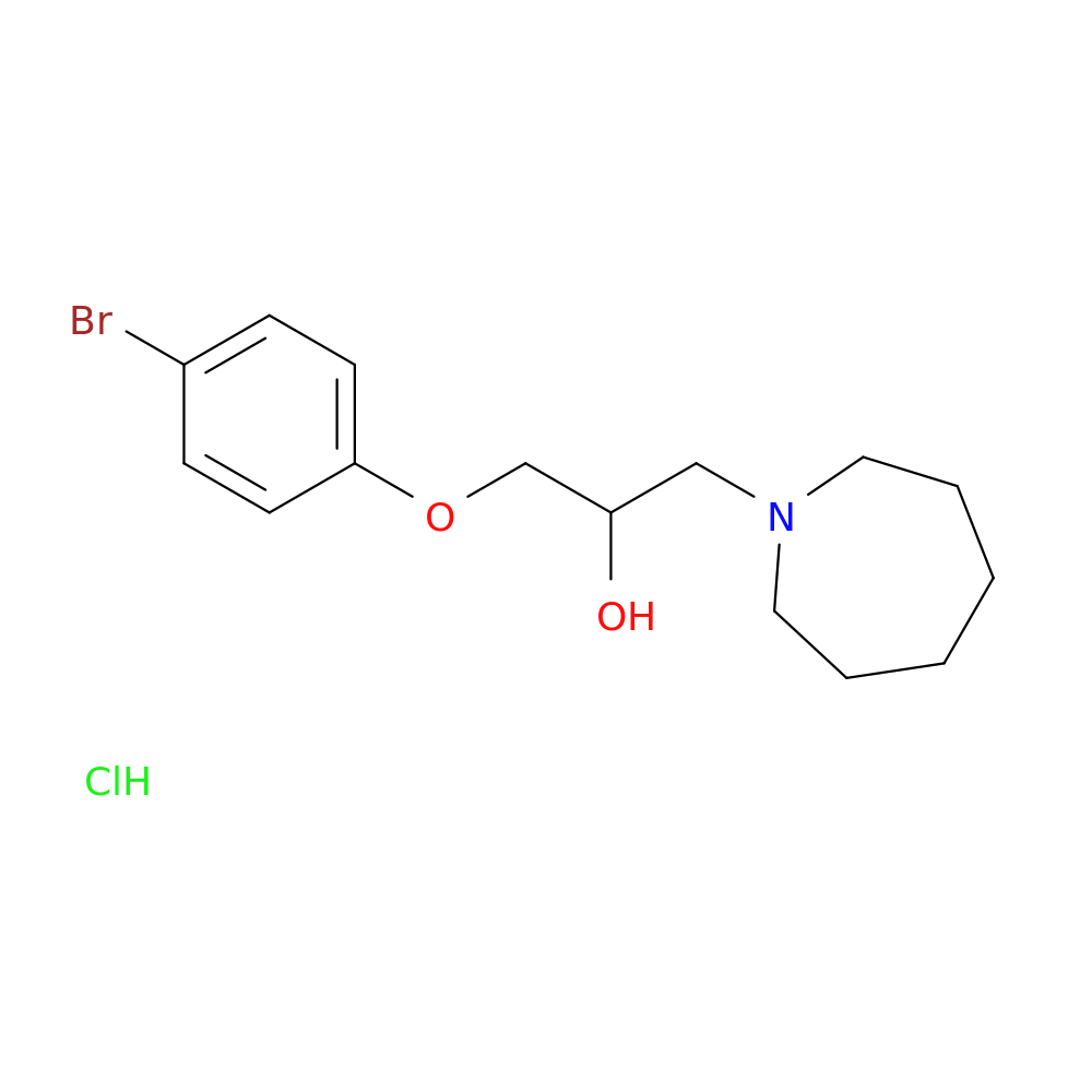 1-(azepan-1-yl)-3-(4-bromophenoxy)propan-2-ol hydrochloride