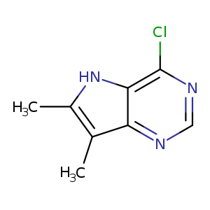 4-Chloro-6,7-dimethyl-5h-pyrrolo[3,2-d]pyrimidine