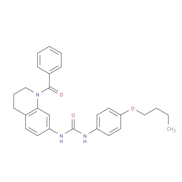 3-(1-benzoyl-1,2,3,4-tetrahydroquinolin-7-yl)-1-(4-butoxyphenyl)urea