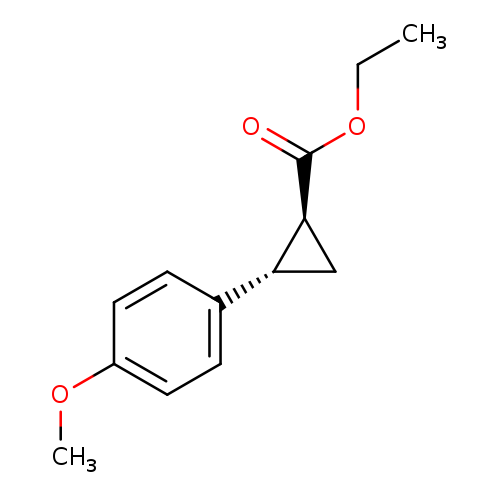 Cyclopropanecarboxylic acid, 2-(4-methoxyphenyl)-, ethyl ester,(1R,2R)-rel-