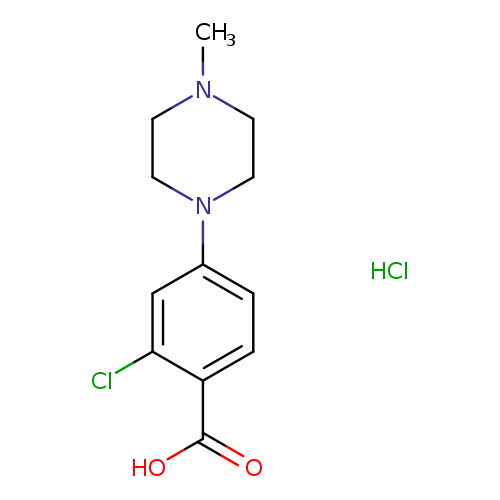 2-chloro-4-(4-methylpiperazin-1-yl)benzoic acid hydrochloride