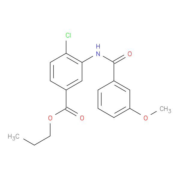 propyl 4-chloro-3-[(3-methoxybenzoyl)amino]benzoate