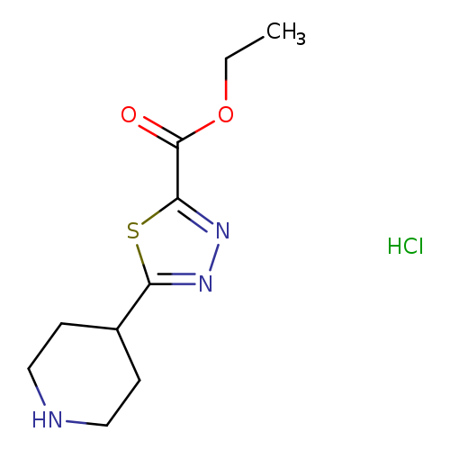 ethyl 5-(piperidin-4-yl)-1,3,4-thiadiazole-2-carboxylate hydrochloride