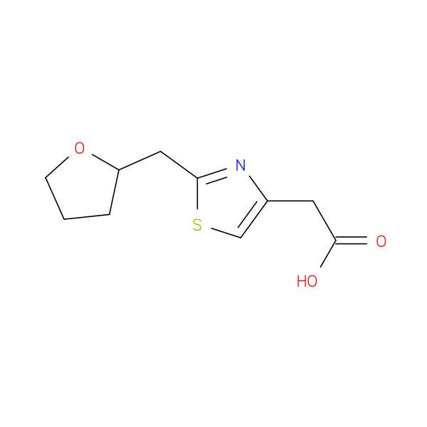 2-{2-[(oxolan-2-yl)methyl]-1,3-thiazol-4-yl}acetic acid