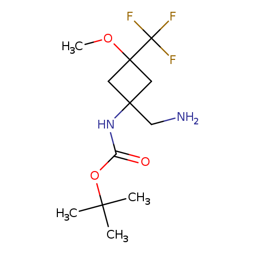 tert-butylN-[1-(aminomethyl)-3-methoxy-3-(trifluoromethyl)cyclobutyl]carbamate