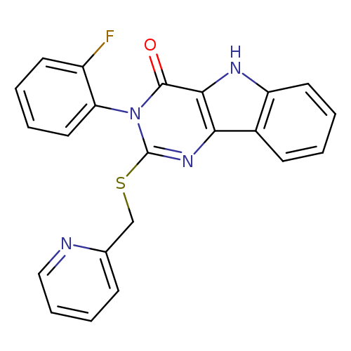 3-(2-fluorophenyl)-2-{[(pyridin-2-yl)methyl]sulfanyl}-3H,4H,5H-pyrimido[5,4-b]indol-4-one