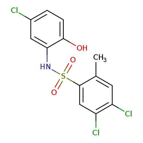 4,5-dichloro-N-(5-chloro-2-hydroxyphenyl)-2-methylbenzene-1-sulfonamide