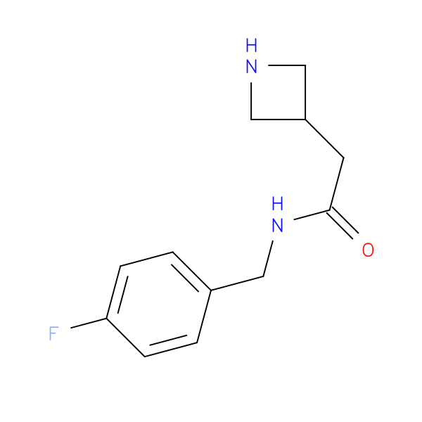 2-(azetidin-3-yl)-N-[(4-fluorophenyl)methyl]acetamide
