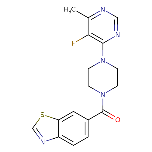 6-[4-(5-fluoro-6-methylpyrimidin-4-yl)piperazine-1-carbonyl]-1,3-benzothiazole