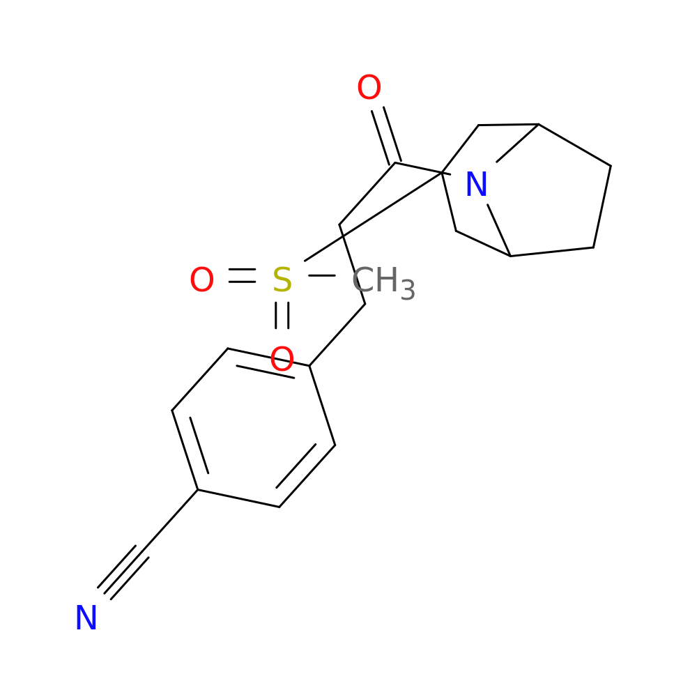 4-(3-{3-methanesulfonyl-8-azabicyclo[3.2.1]octan-8-yl}-3-oxopropyl)benzonitrile