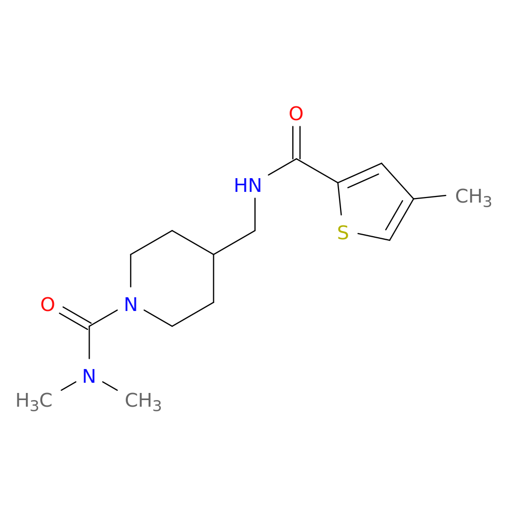 N,N-dimethyl-4-{[(4-methylthiophen-2-yl)formamido]methyl}piperidine-1-carboxamide