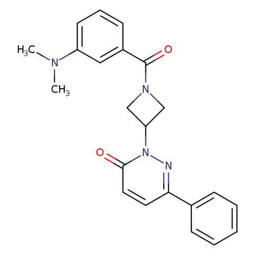 2-{1-[3-(dimethylamino)benzoyl]azetidin-3-yl}-6-phenyl-2,3-dihydropyridazin-3-one