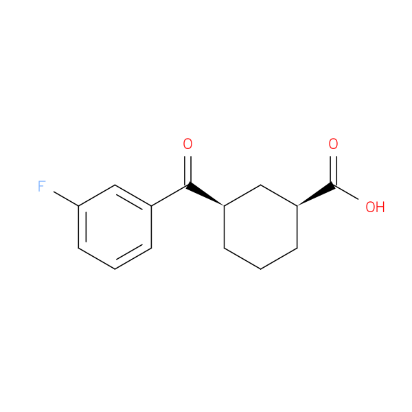 cis-3-(3-Fluorobenzoyl)cyclohexane-1-carboxylic acid