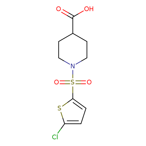 1-[(5-chlorothiophen-2-yl)sulfonyl]piperidine-4-carboxylic acid