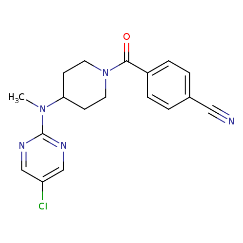 4-{4-[(5-chloropyrimidin-2-yl)(methyl)amino]piperidine-1-carbonyl}benzonitrile