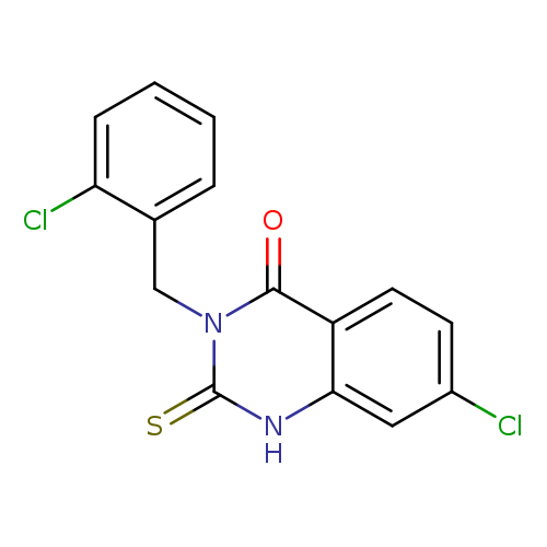 7-chloro-3-[(2-chlorophenyl)methyl]-2-sulfanylidene-1,2,3,4-tetrahydroquinazolin-4-one