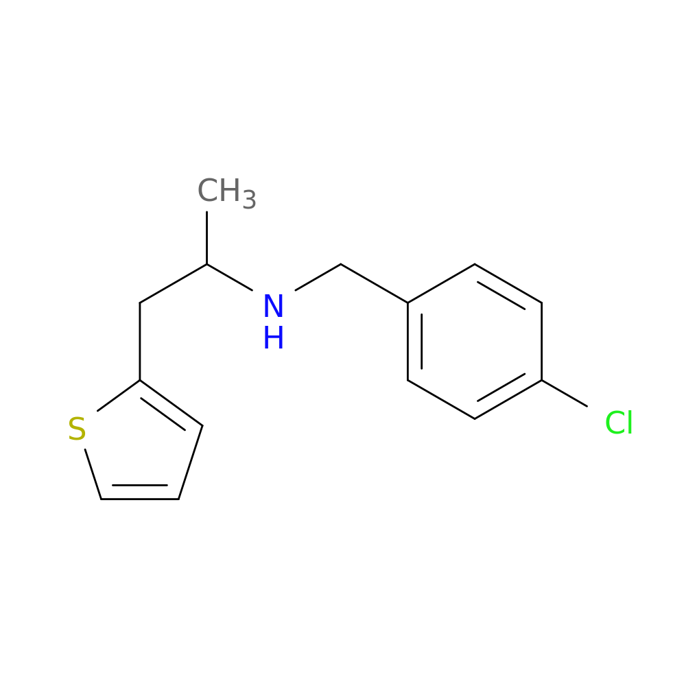 N-(4-Chlorobenzyl)-n-(1-methyl-2-thien-2-ylethyl)amine