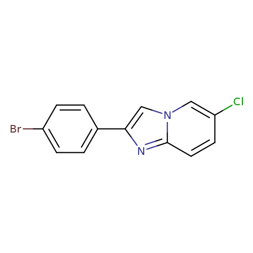 Imidazo[1,2-a]pyridine, 2-(4-bromophenyl)-6-chloro-