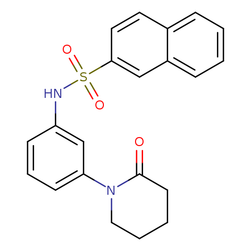 N-[3-(2-oxopiperidin-1-yl)phenyl]naphthalene-2-sulfonamide