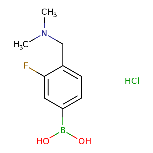 {4-[(dimethylamino)methyl]-3-fluorophenyl}boronic acid hydrochloride