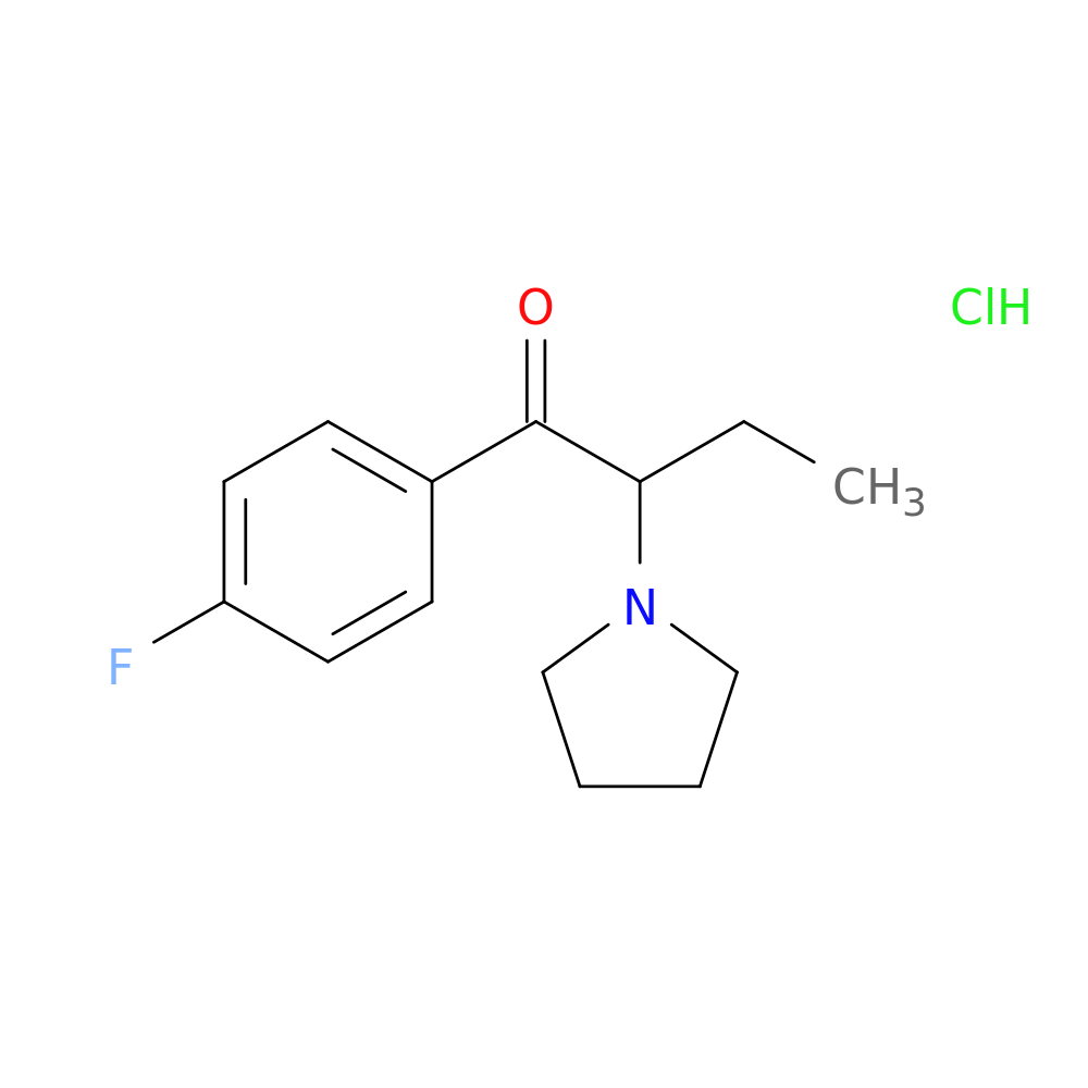 1-(4-fluorophenyl)-2-(pyrrolidin-1-yl)butan-1-one,monohydrochloride