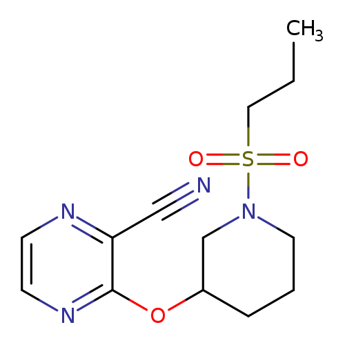 3-{[1-(propane-1-sulfonyl)piperidin-3-yl]oxy}pyrazine-2-carbonitrile