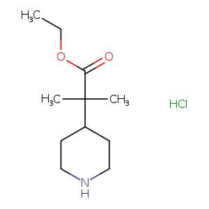 ethyl 2-methyl-2-(piperidin-4-yl)propanoate hydrochloride