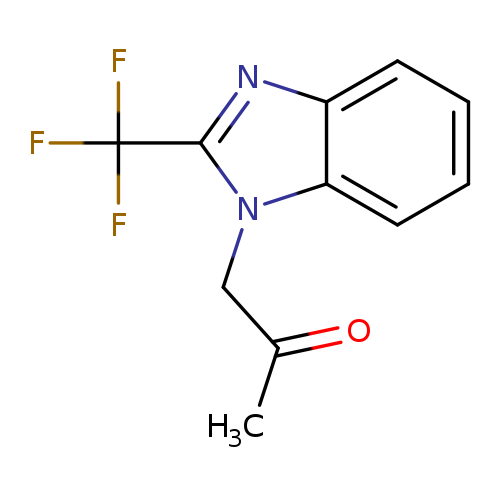 1-[2-(trifluoromethyl)-1H-1,3-benzodiazol-1-yl]propan-2-one