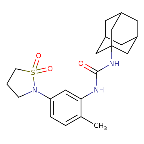 3-(adamantan-1-yl)-1-[5-(1,1-dioxo-1lambda6,2-thiazolidin-2-yl)-2-methylphenyl]urea