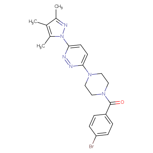 3-[4-(4-bromobenzoyl)piperazin-1-yl]-6-(3,4,5-trimethyl-1H-pyrazol-1-yl)pyridazine