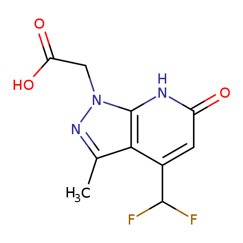 2-(4-(Difluoromethyl)-3-methyl-6-oxo-6,7-dihydro-1H-pyrazolo[3,4-b]pyridin-1-yl)acetic acid